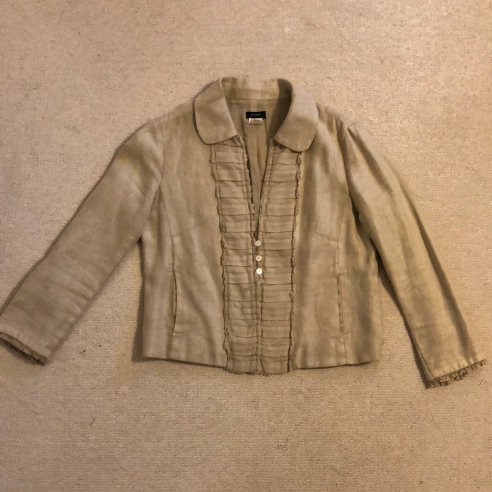 J Crew linen blazer